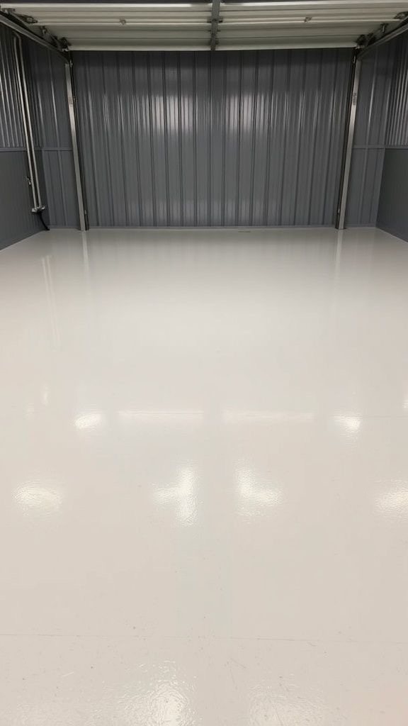 Plain epoxy floor finish