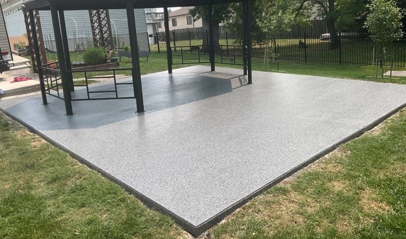 Outdoor patio epoxy coating